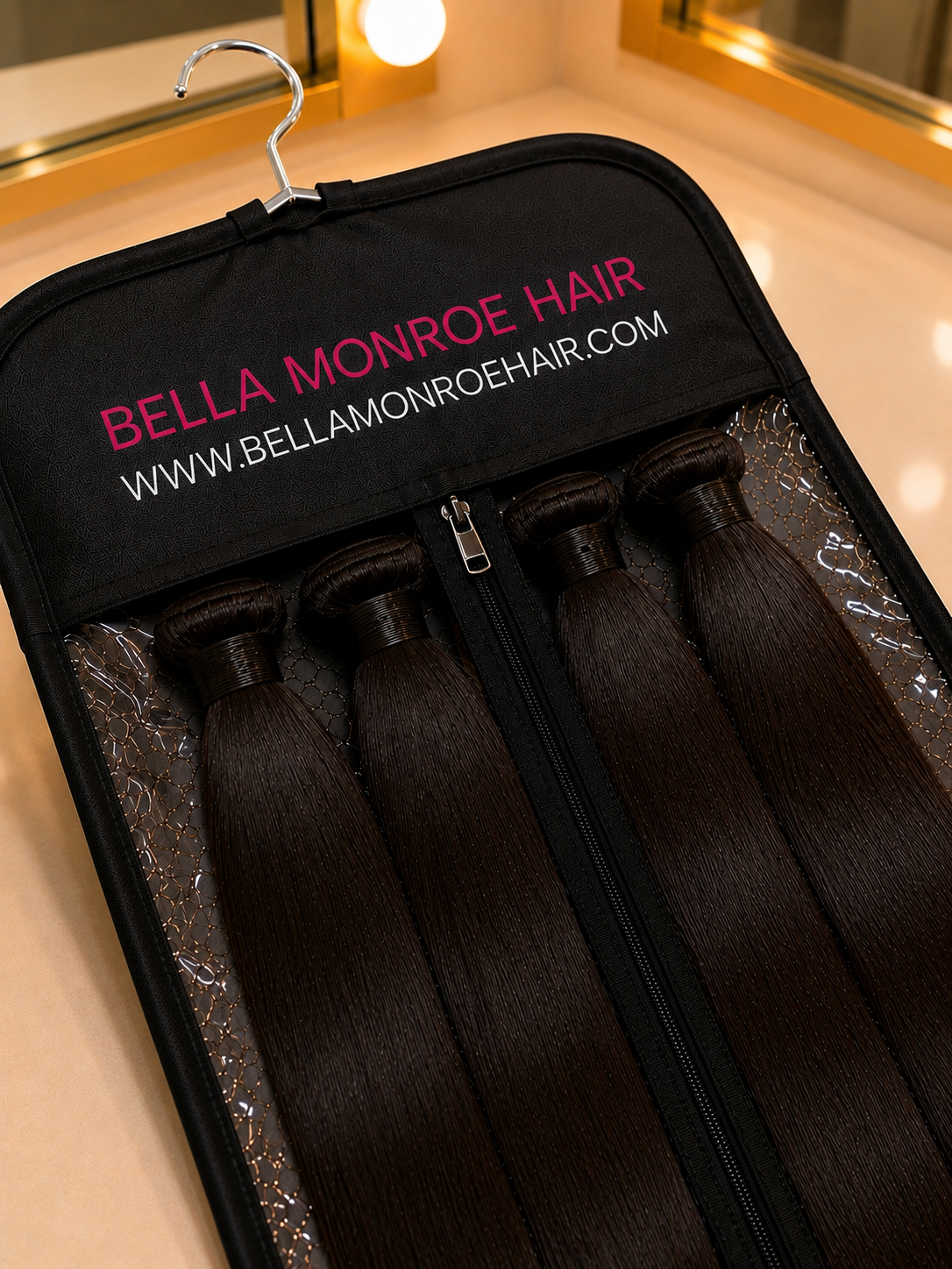 Hair Extensions Bag with Hanger