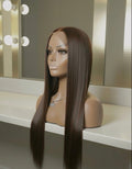 Malaysian Long Chocolate Straight- Ready to Wear Wig-Side View