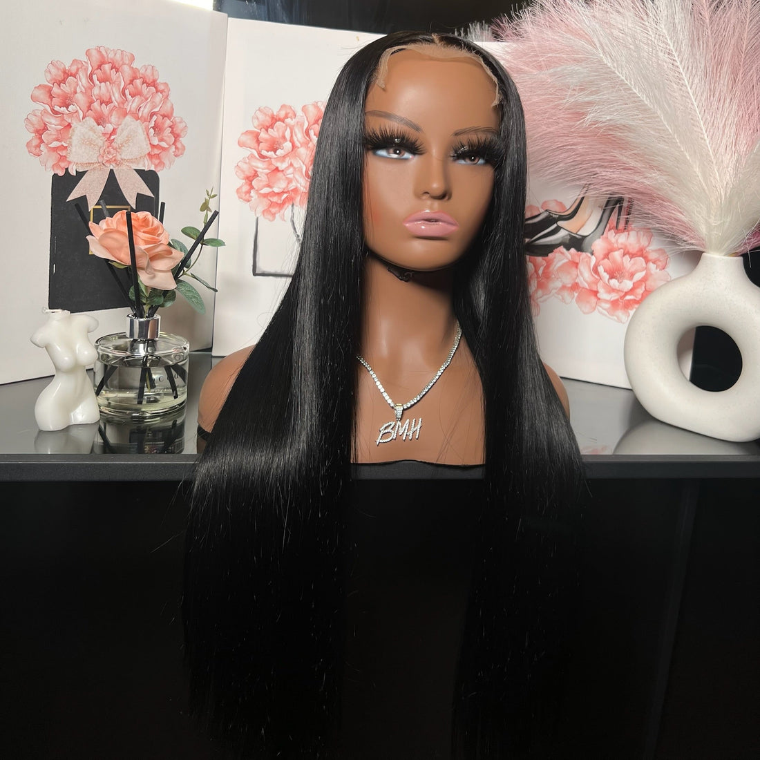 Jet Black 5x5 Closure Wig