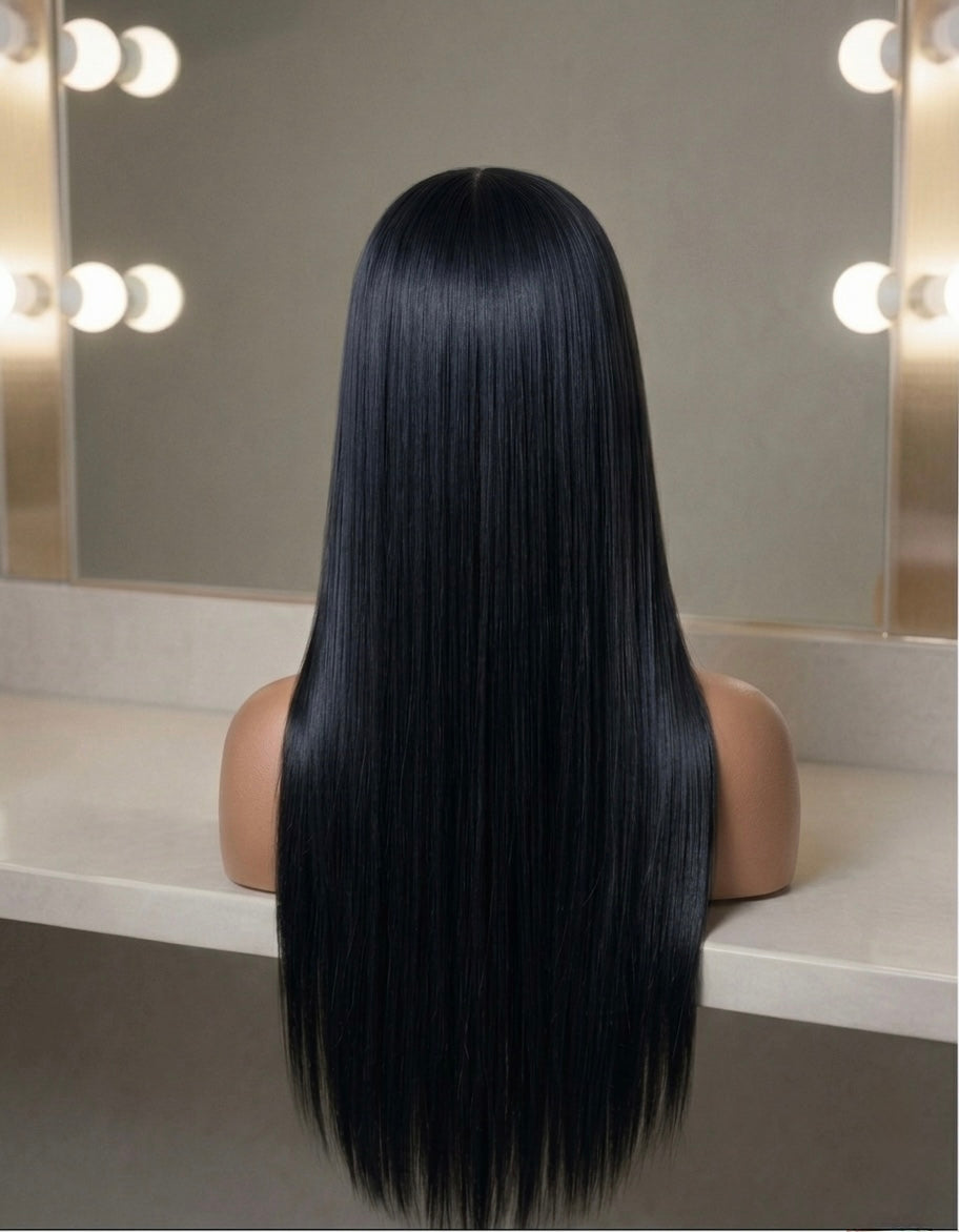 Malaysian Straight- Ready to Wear Wig-Back View