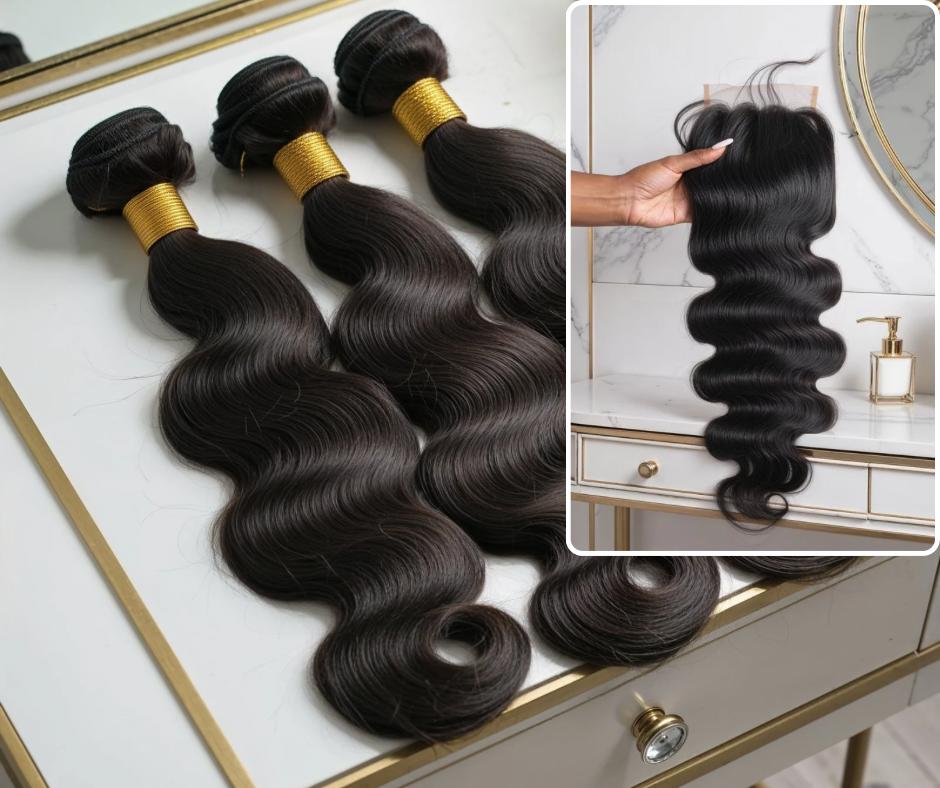 Malaysian Body Wave HD Lace Closure Bundle Deal