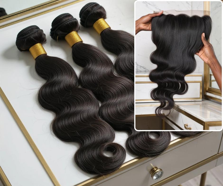 Malaysian Body Wave Frontal Bundle Deal