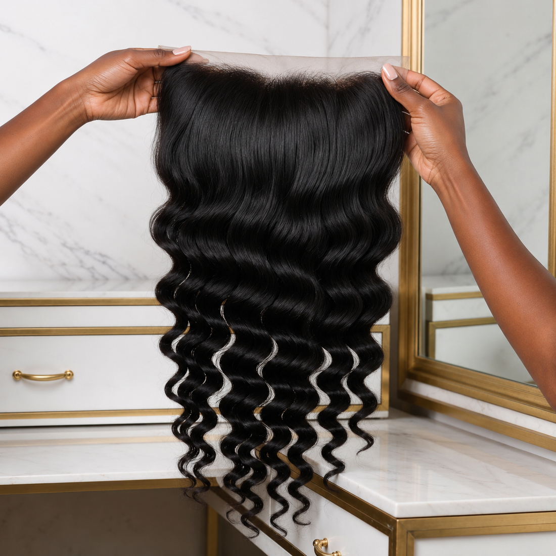 Malaysian Loose Deep Wave HD Lace Frontal Front