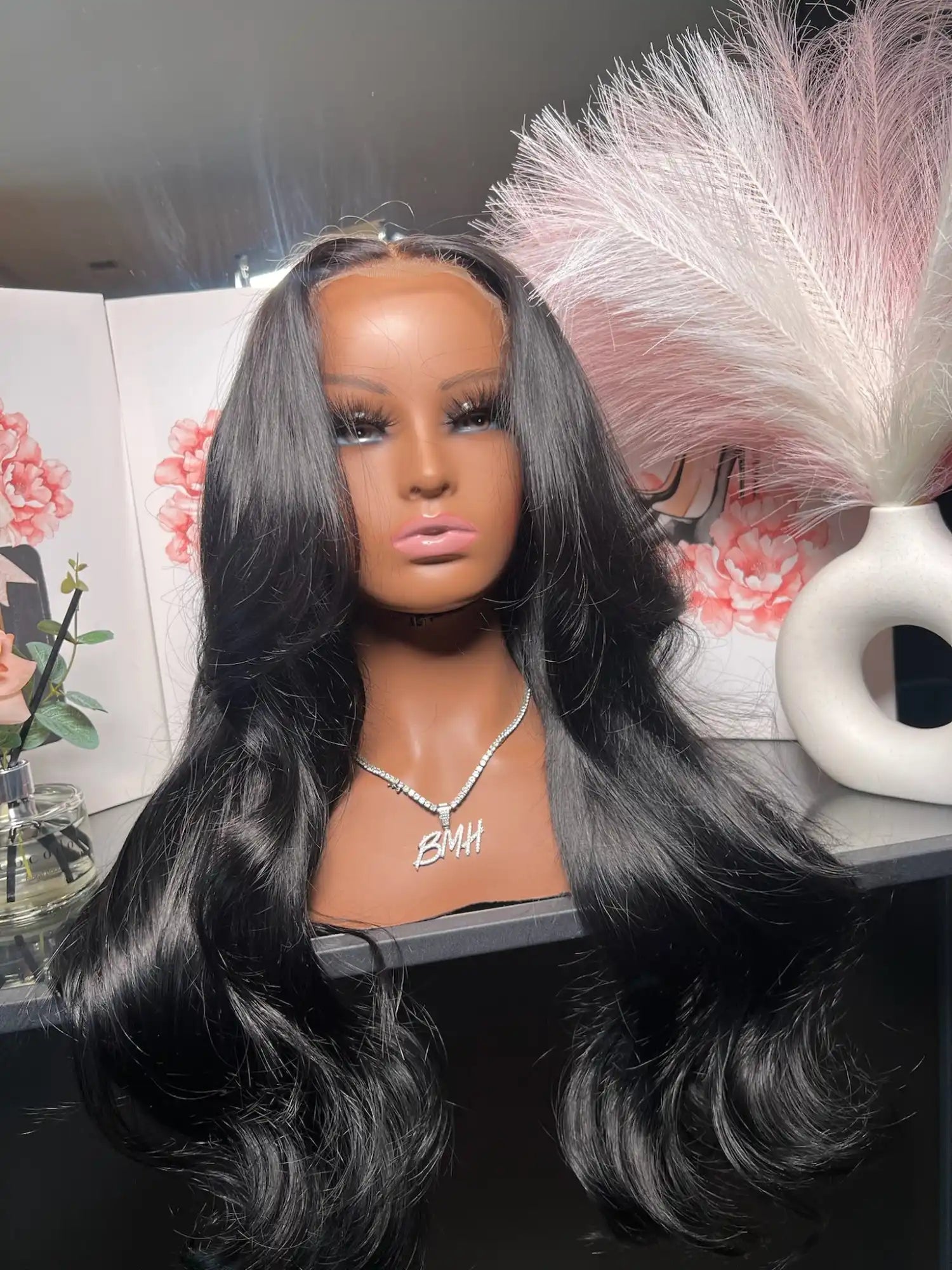 Jet Black 5x5 Closure Wig