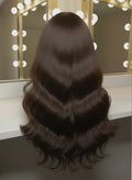 Malaysian Long Chocolate BodyWave- Ready to Wear Wig-Back View