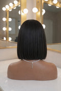 Malaysian Straight Bob- Ready to Wear Wig-Back View