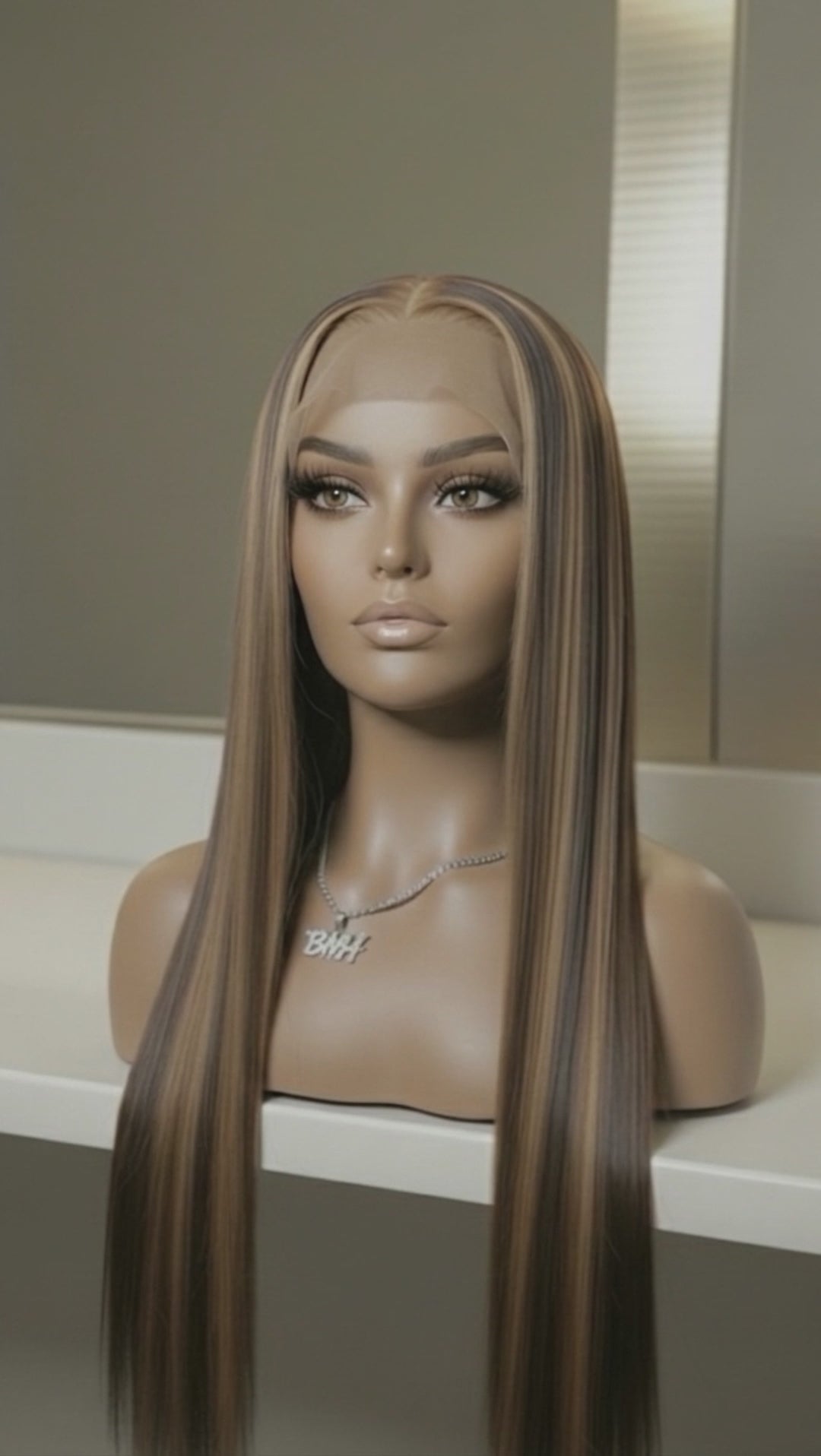 Malaysian Straight Honey Blonde 5x5 Ready to Wear Wig