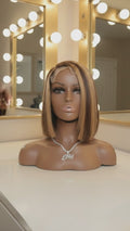 Malaysian Straight Honey Blonde 5x5 Bob Ready to Wear Wig