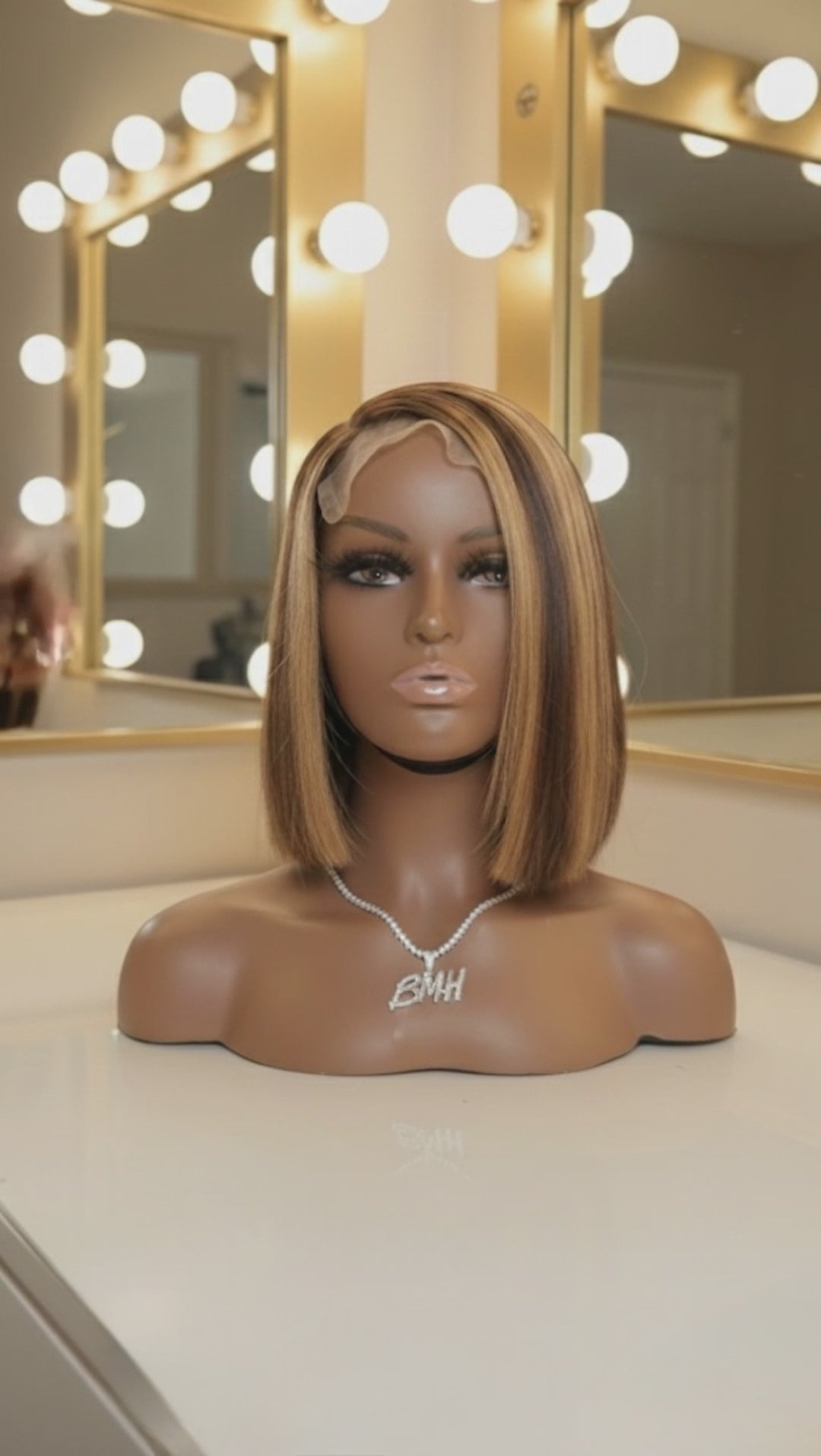Malaysian Straight Honey Blonde 5x5 Bob Ready to Wear Wig